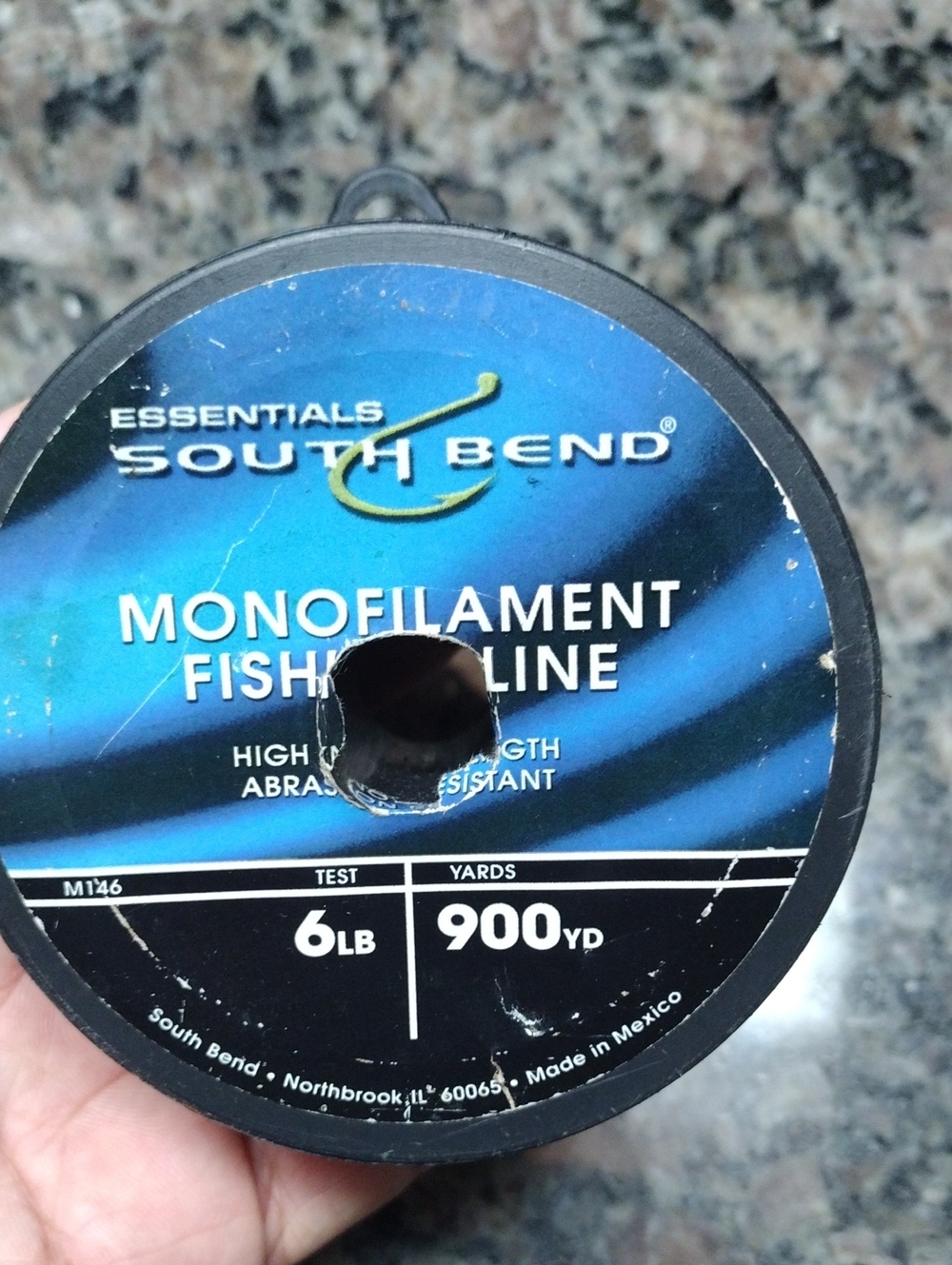 Monofilament Fishing Line - Blue - 6 lb, 900 yd like new